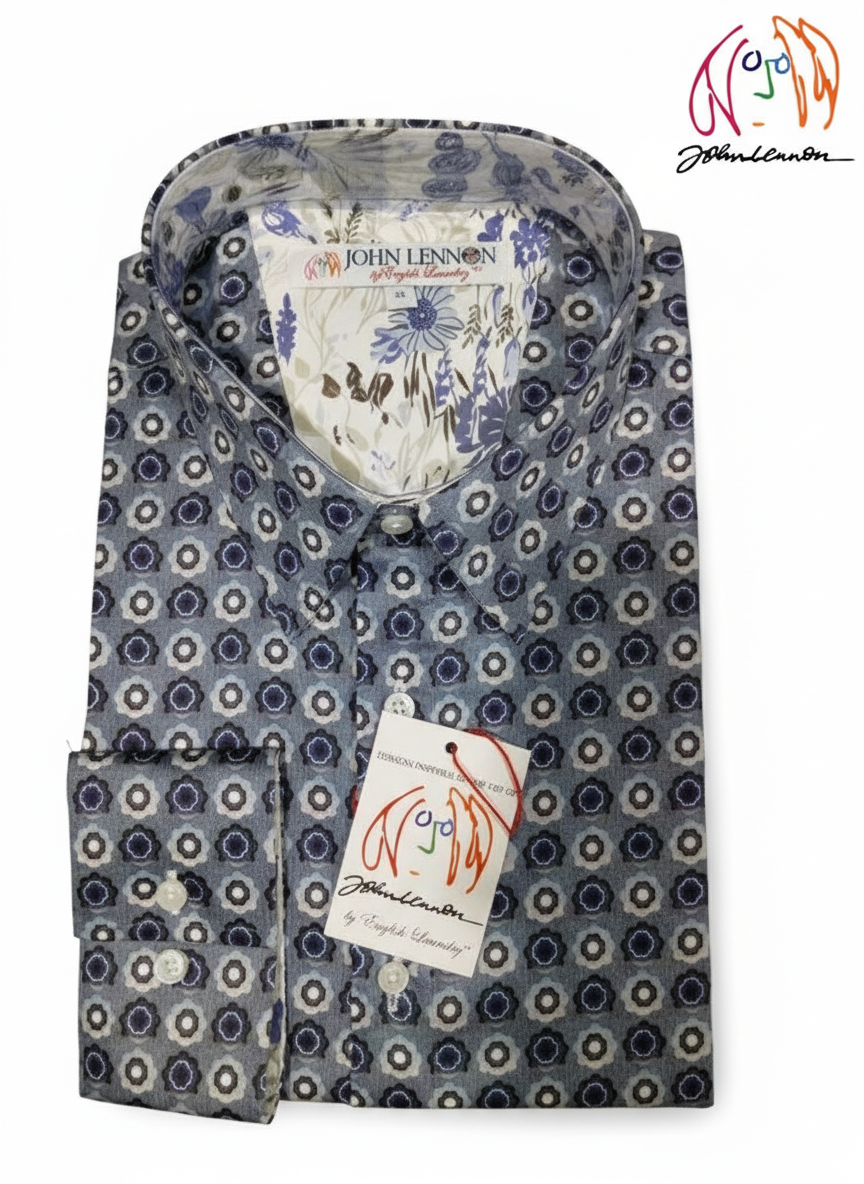 John Lennon patterned shirt