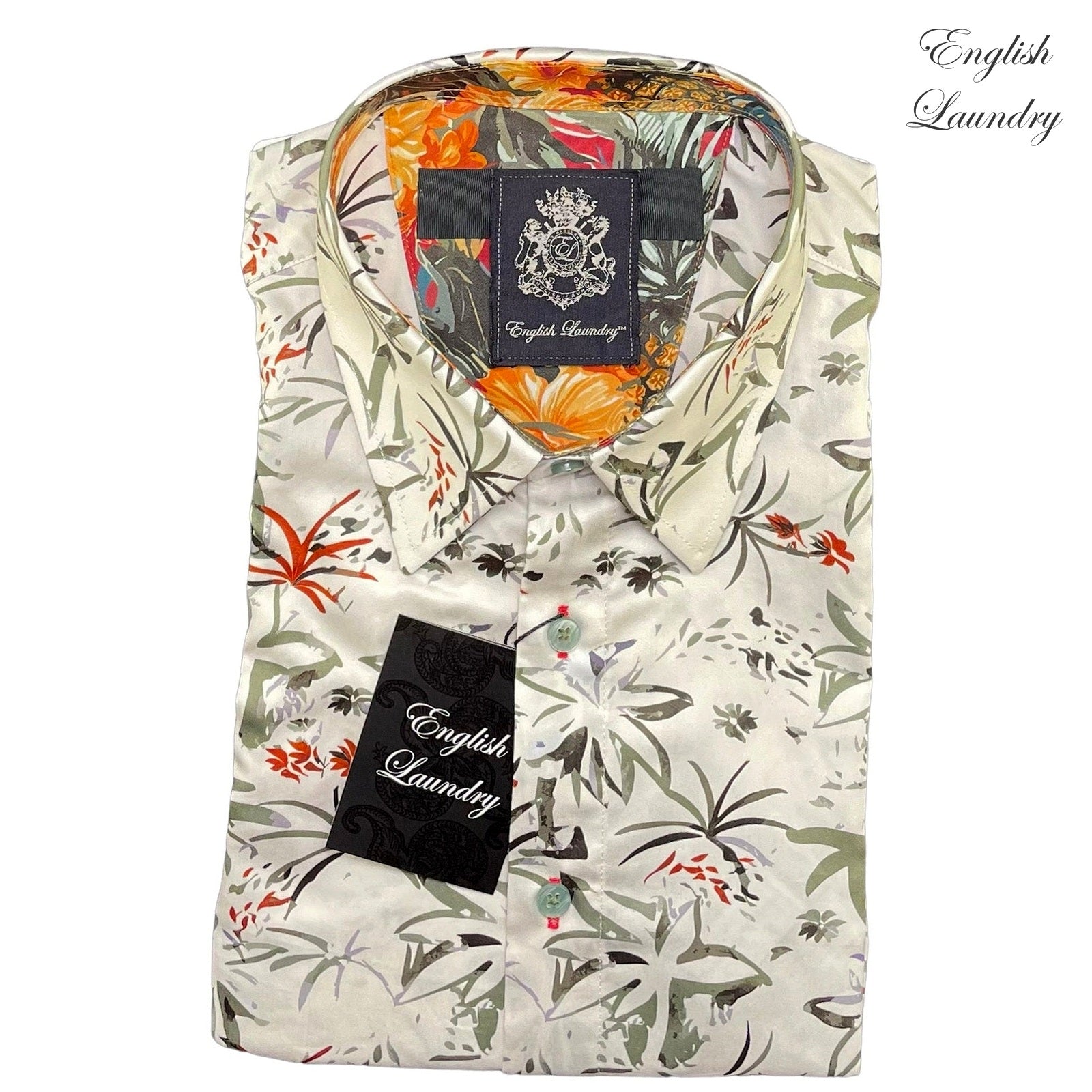 English Laundry (EL2581 SS) bottom-straight approved tidy pack shot with English Laundry transparent logo