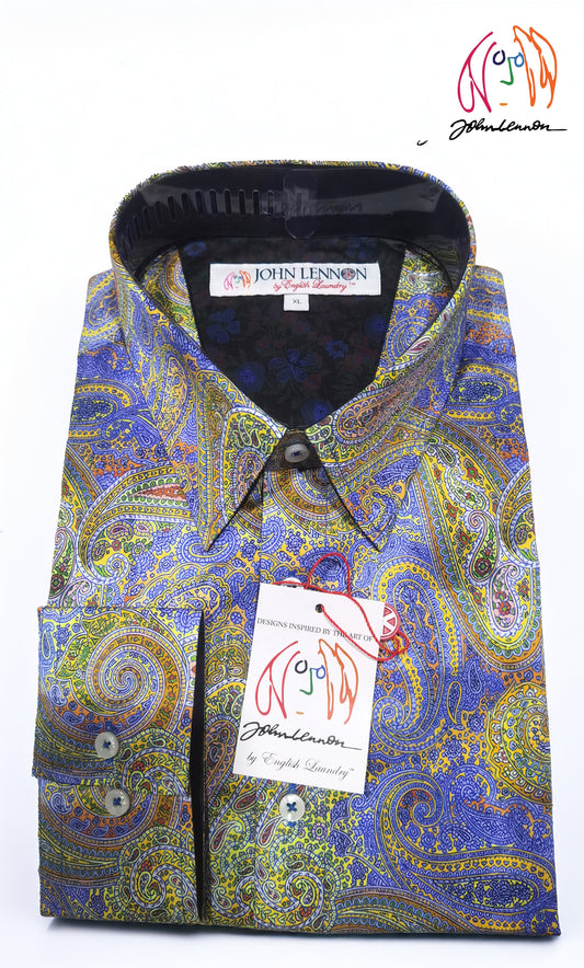 Colorful paisley patterned shirt 
