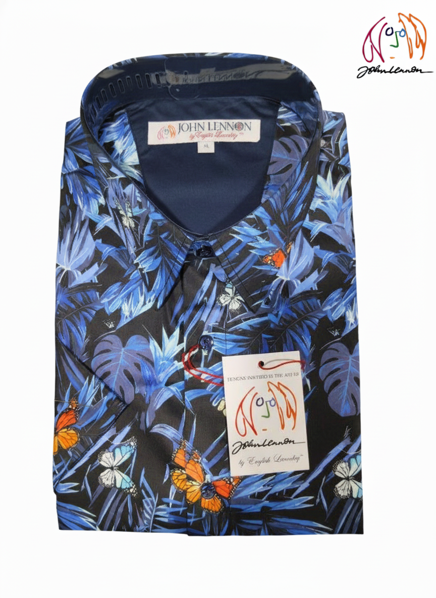 Floral  and butterfly patterned shirt 