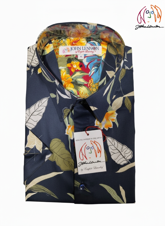 Floral patterned dress shirt 