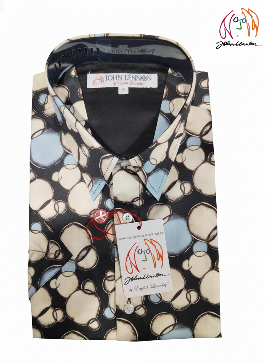 Dress shirt pattern of glasses and ties 